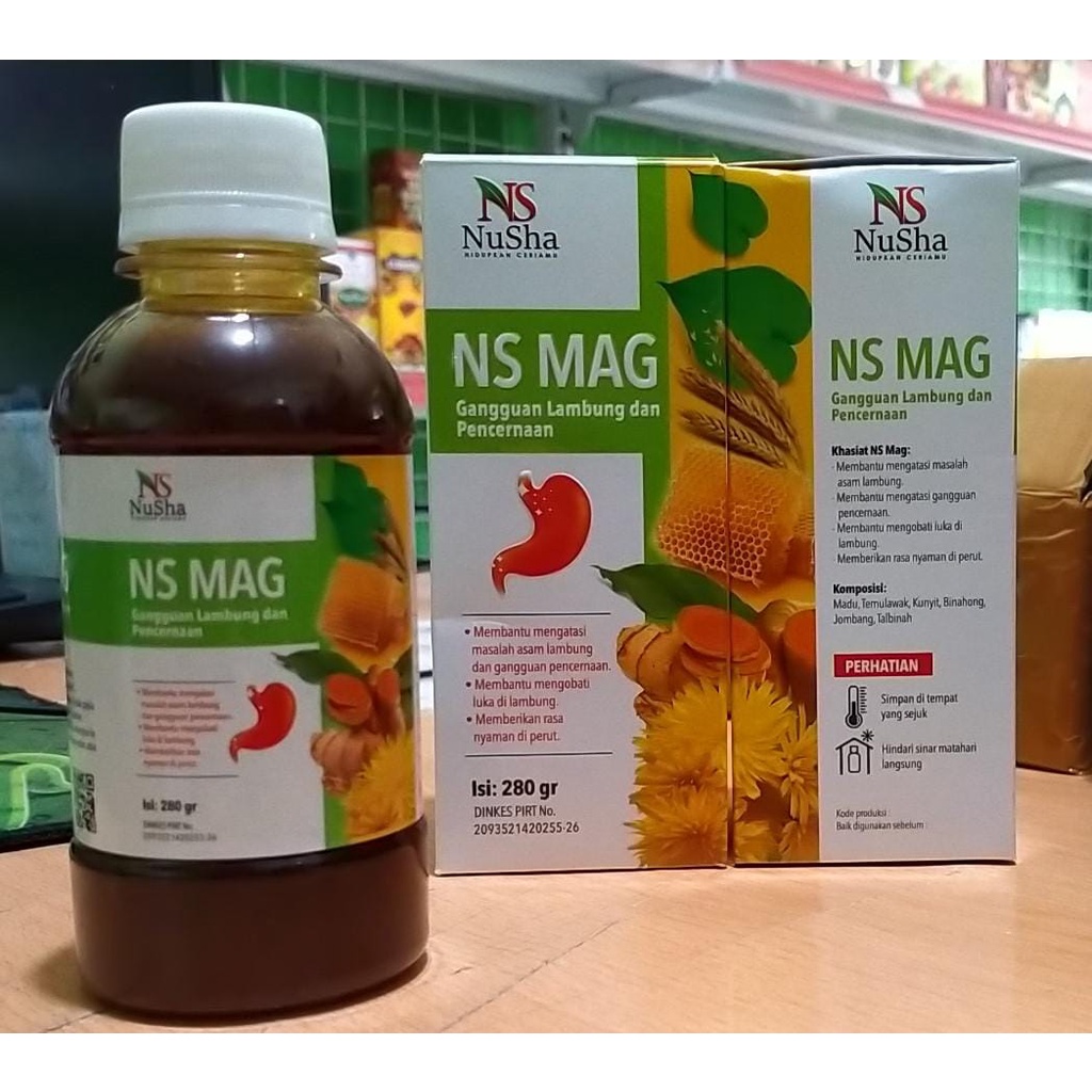 Madu NS MAG ( NUSHA ) Obat Asam Lambung, GERD, Mag atau Maag, Saluran Pencernaan - 280 gr