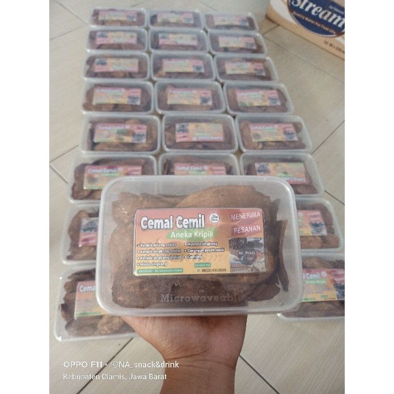 

keripik pisang rasa coklat