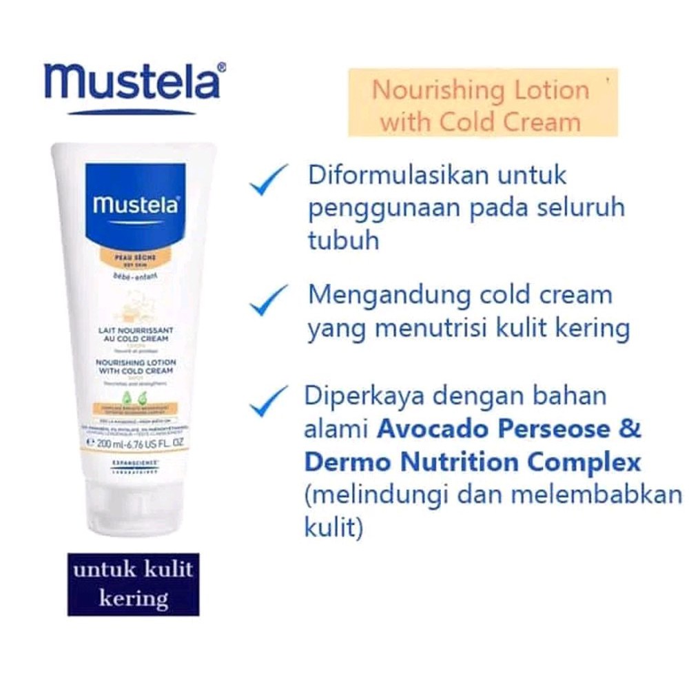 mustela nourishing lotion with cold cream