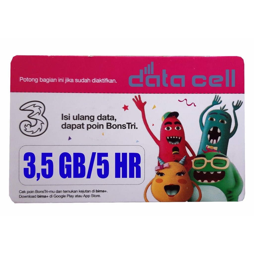 VOUCHER TRI 3,5 GB 5 HARI