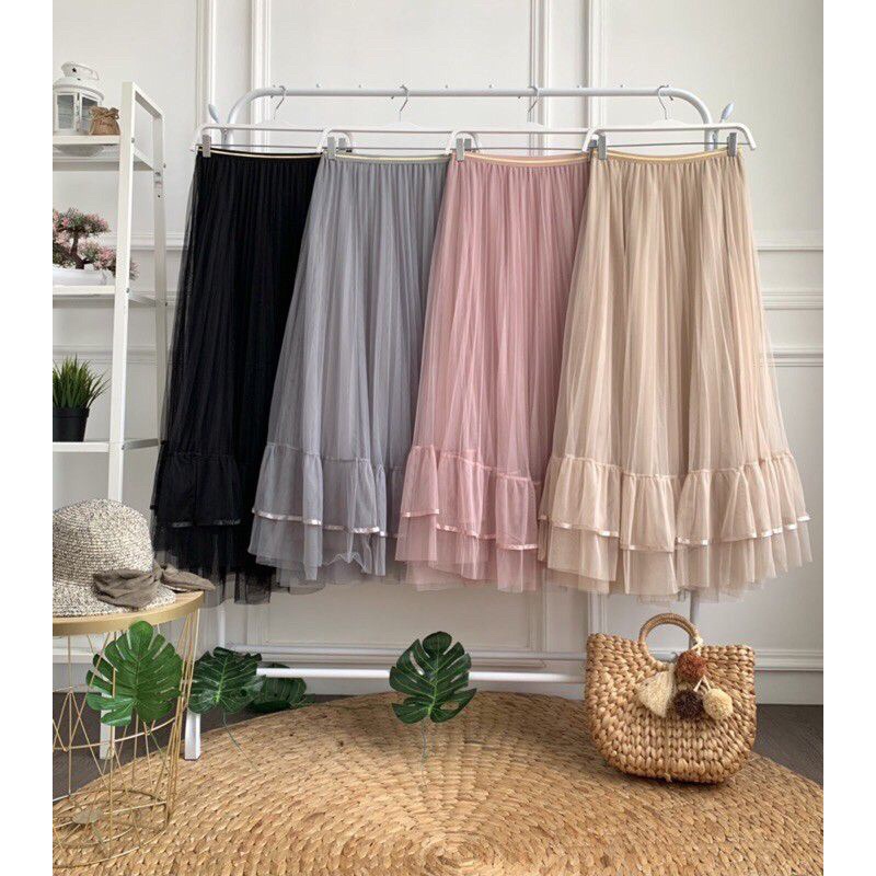 Isyana Skirt - Rok Tutu Layer + Plisket G5