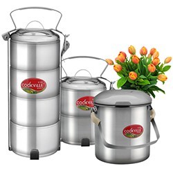 Rantang Stainless Cookville susun 2 / Rantang makan stainless