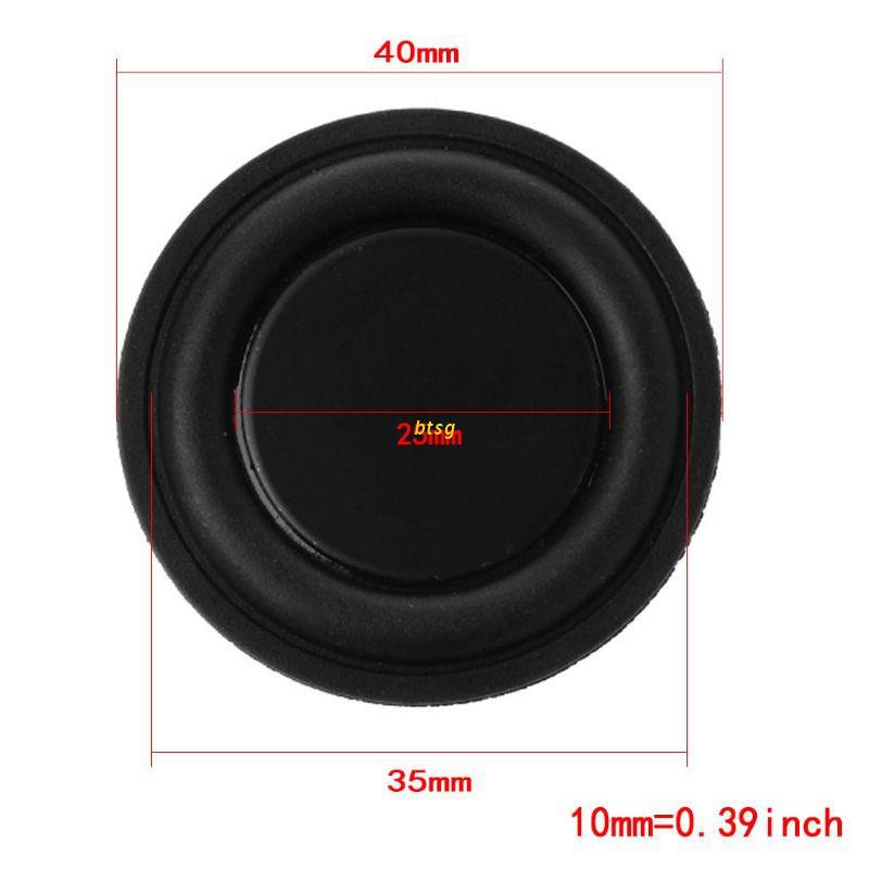 btsg 40mm Passive Radiator Subwoofer Speaker Vibration Membrane Bass Rubber Woofers