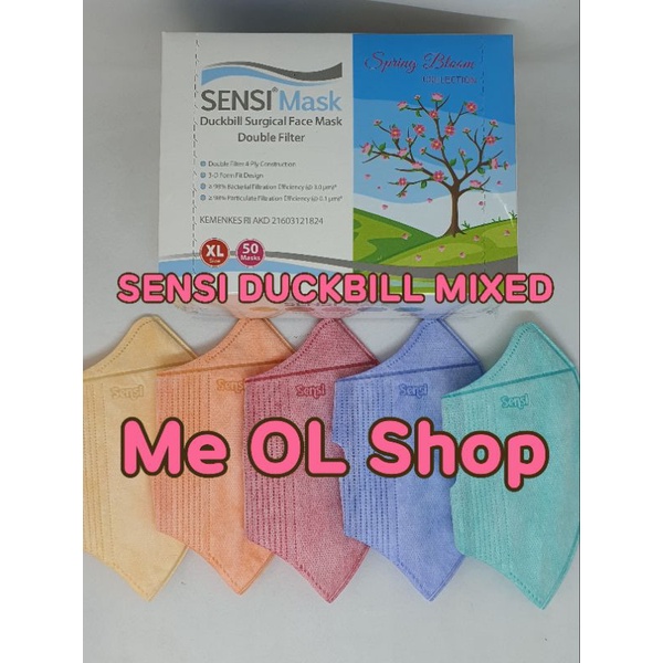 SENSI DUCKBILL WARNA MIXED 5 WARNA / BOX