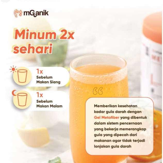 Bundling Mganik Multigrain dan Metafiber Paket Suplemen Serat Diabetes