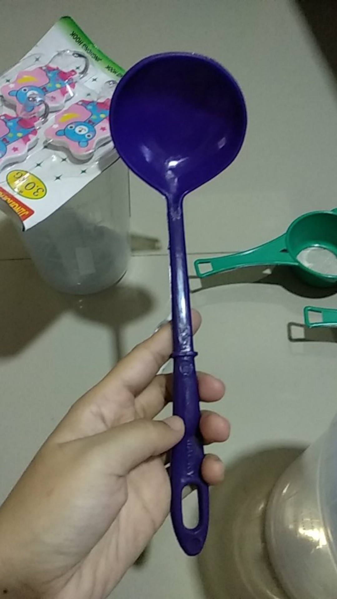 Irus Sayur Plastik / Sendok Sayur Plastik Sedang