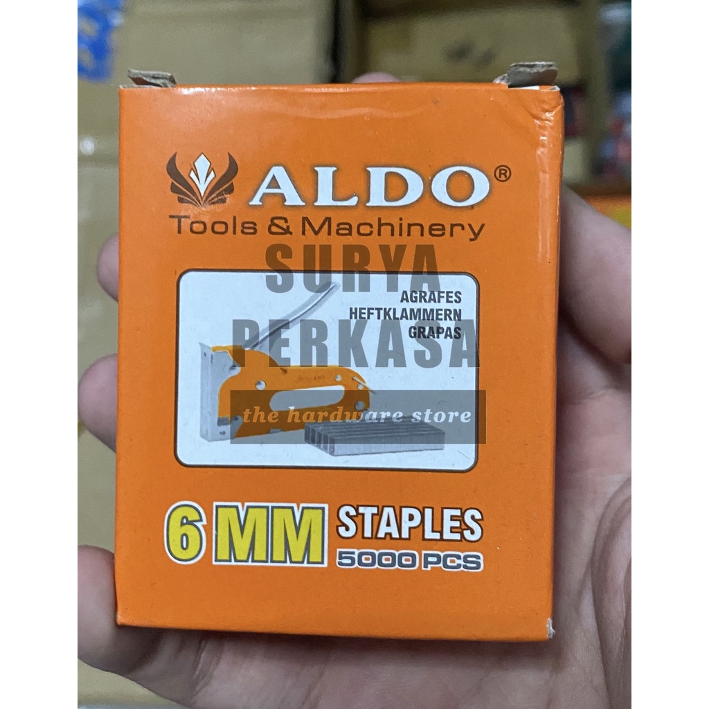 

Isi Staples / Mata Staples / Gun Tacker / Stapler 6 mm 5000 PCS ALDO