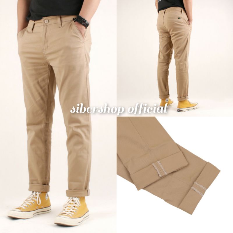 Celana Panjang Chino Pria Slimfit Premium Quality Size 27-38 COD