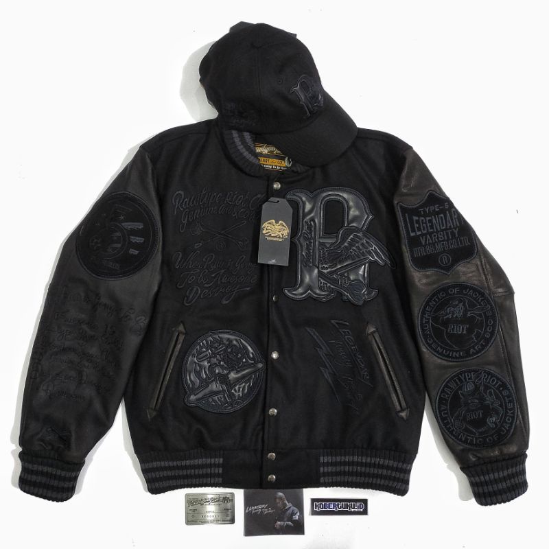 VARSITY JACKET RAWTYPERIOT RAWTYPE RIOT LEGENDARY 5