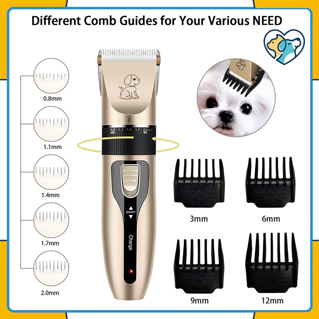 Mesin alat cukur hewan Binatang Cukuran Kucing Anjing Grooming Kit Tool Pet Clipper  Pencukur Bulu Kucing