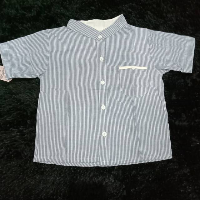 Kemeja garis biru tua OSHKOSH B'GOSH