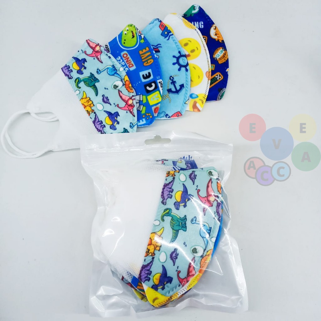 Masker duckbill anak motif / Masker duckbill anak karakter / Duckbill anak motif /duckbill anak 3ply