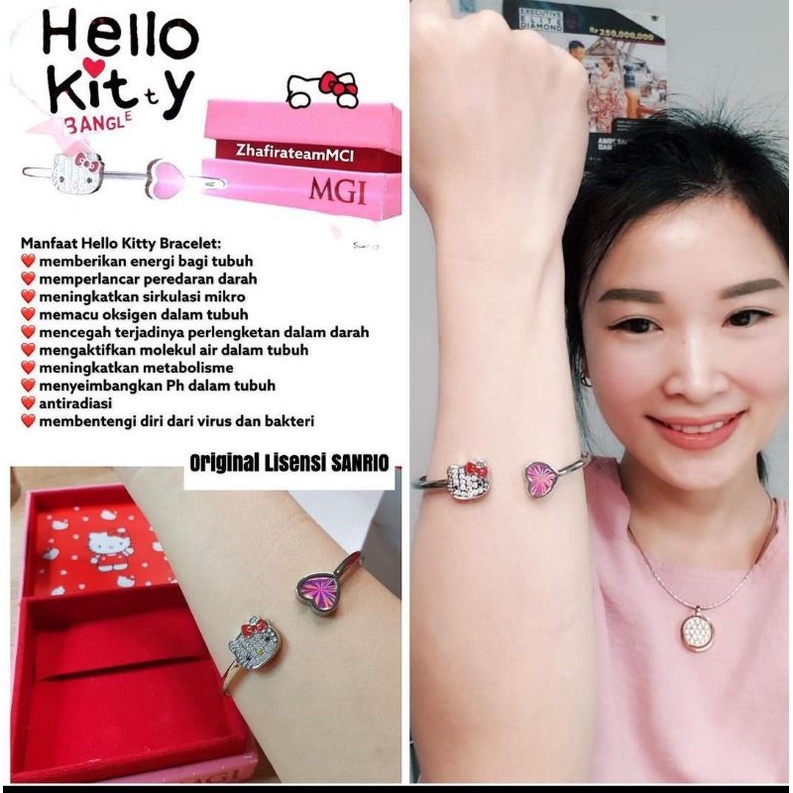 Gelang Kesehatan MCI √ Hello Kitty Bangle √ Distributor MCI
