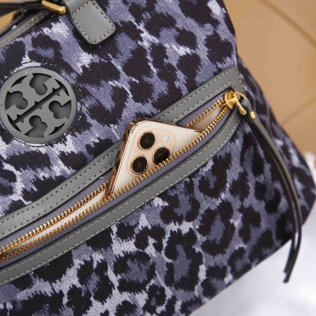 Tory Burch Leopard Print Top Handle Satchel Shoulder Bag #9965 Leopard