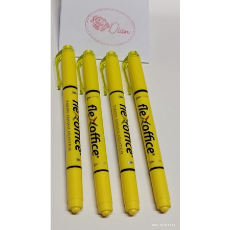 

Stabilo dua kepala/Twin Highlighter warna kuning