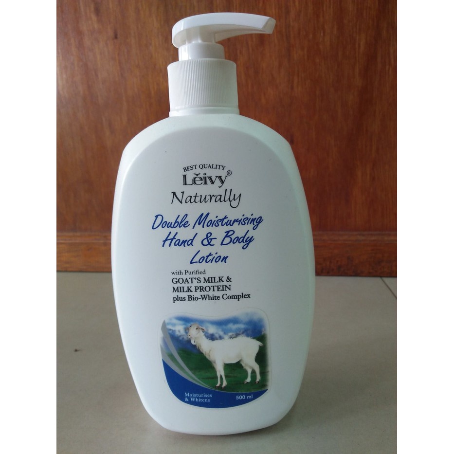 Leivy Double Moisturizing Hand &amp; Body Lotion with Goat’s Milk 500ml