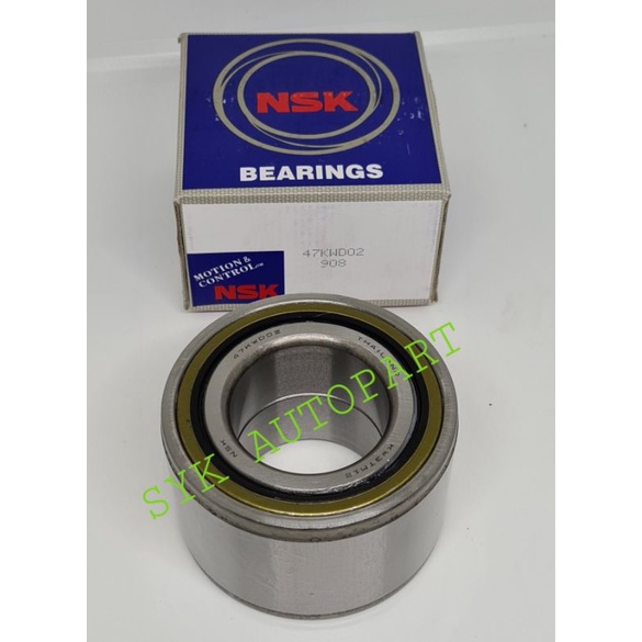 Bearing 47KWD02 NSK/Bearing roda depan FORD RANGER 2.5 NSK NON ABS