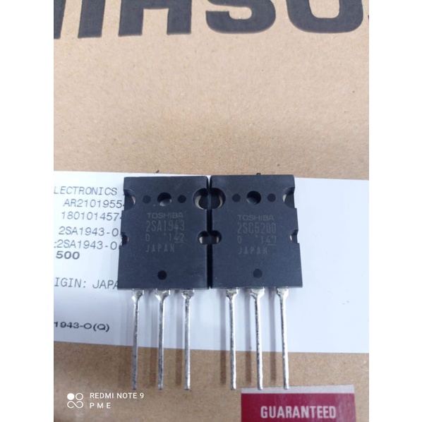 TR Toshiba 2sc5200 2sa1943 original