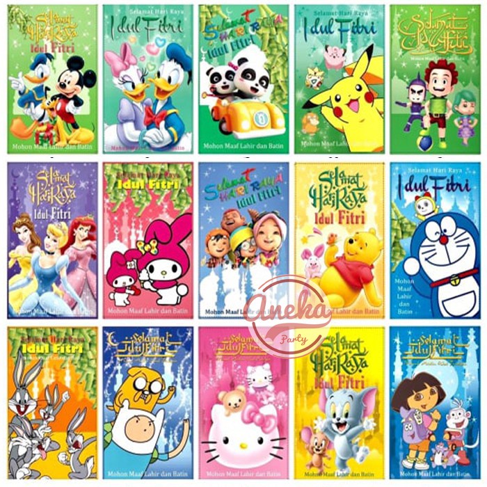 

ACCS Amplop Angpao Lebaran / Amplop Idul Fitri / Amplop Karakter Kartun Ready Stok