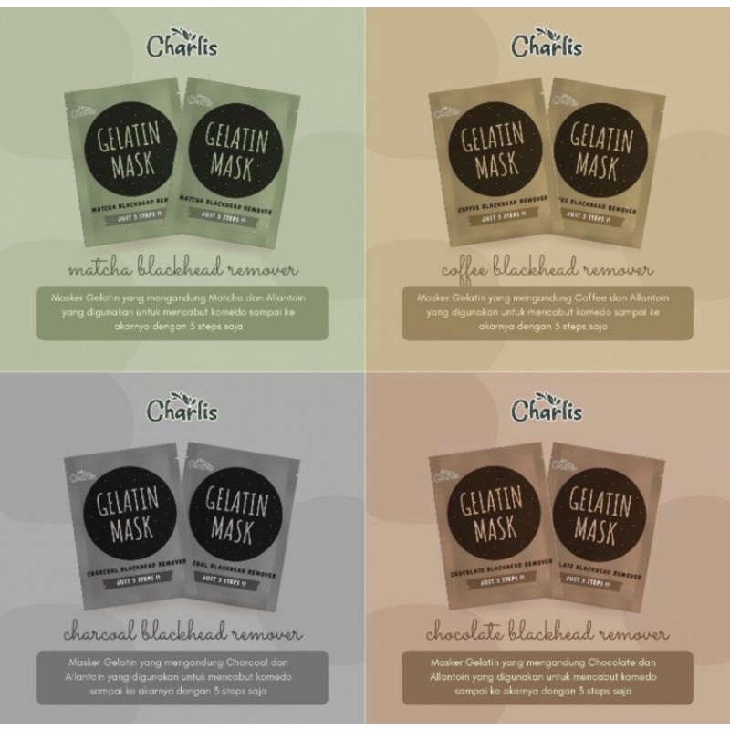 CHARLIS MASKER KOMEDO MASKER GELATIN BPOM HALAL