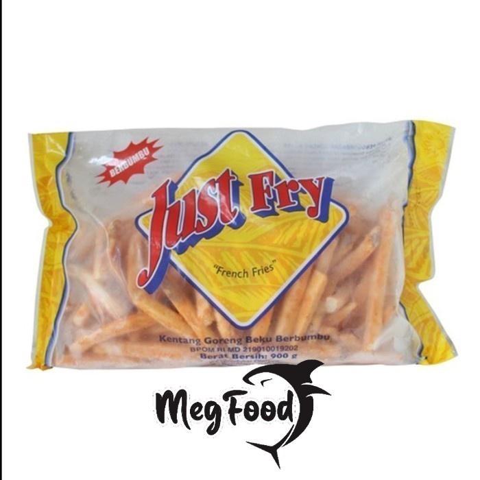 

JUST FRY FRENCH FRIES Coated 900 GR I KENTANG GORENG Berbumbu