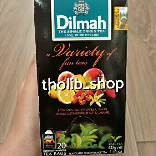 

Dilmah envelope variety fruit tea 20's