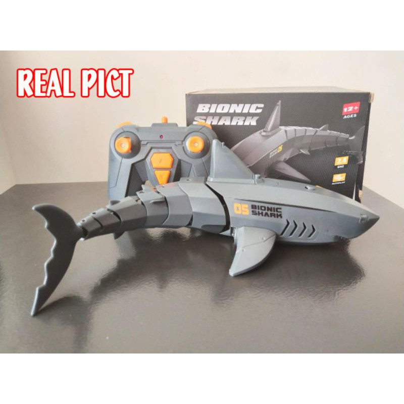 RESTOCK mainan RC Remote Control Bionic Shark