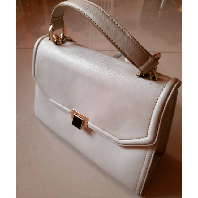 Preloved - Tas Les Catino broken white - asli