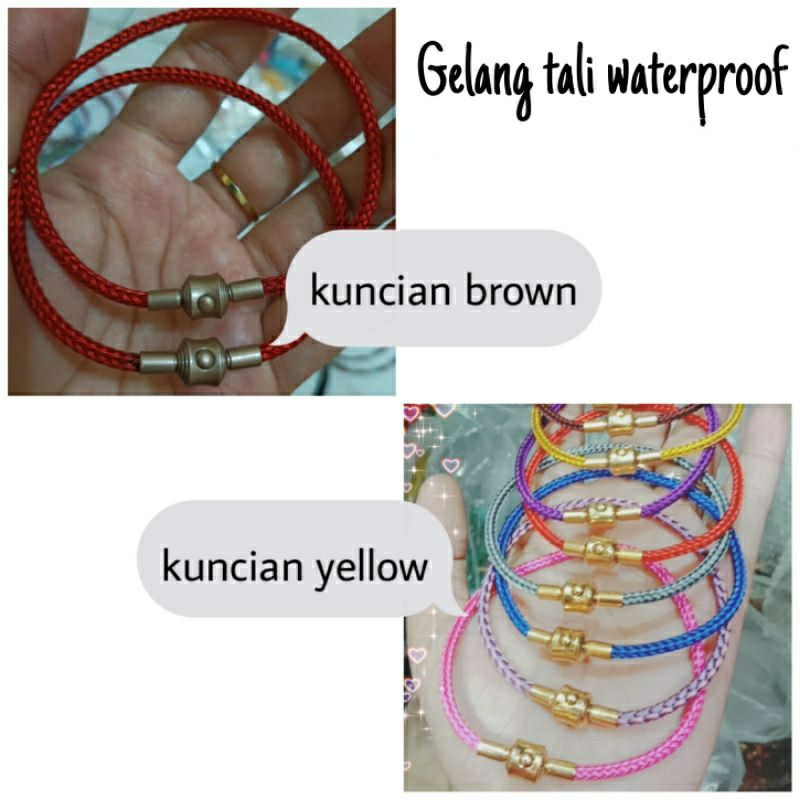 Fourfashion Gelang Tali Kawat Kuncian Tombol Kekinian