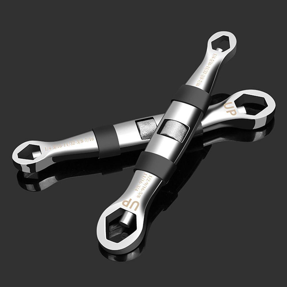 Solighter Ratchet Wrench Rumah Adjustable Kamar Mandi Perbaikan Set Kunci Pipa Perbaikan Mobil Memperbaiki Tubing Wrenchs