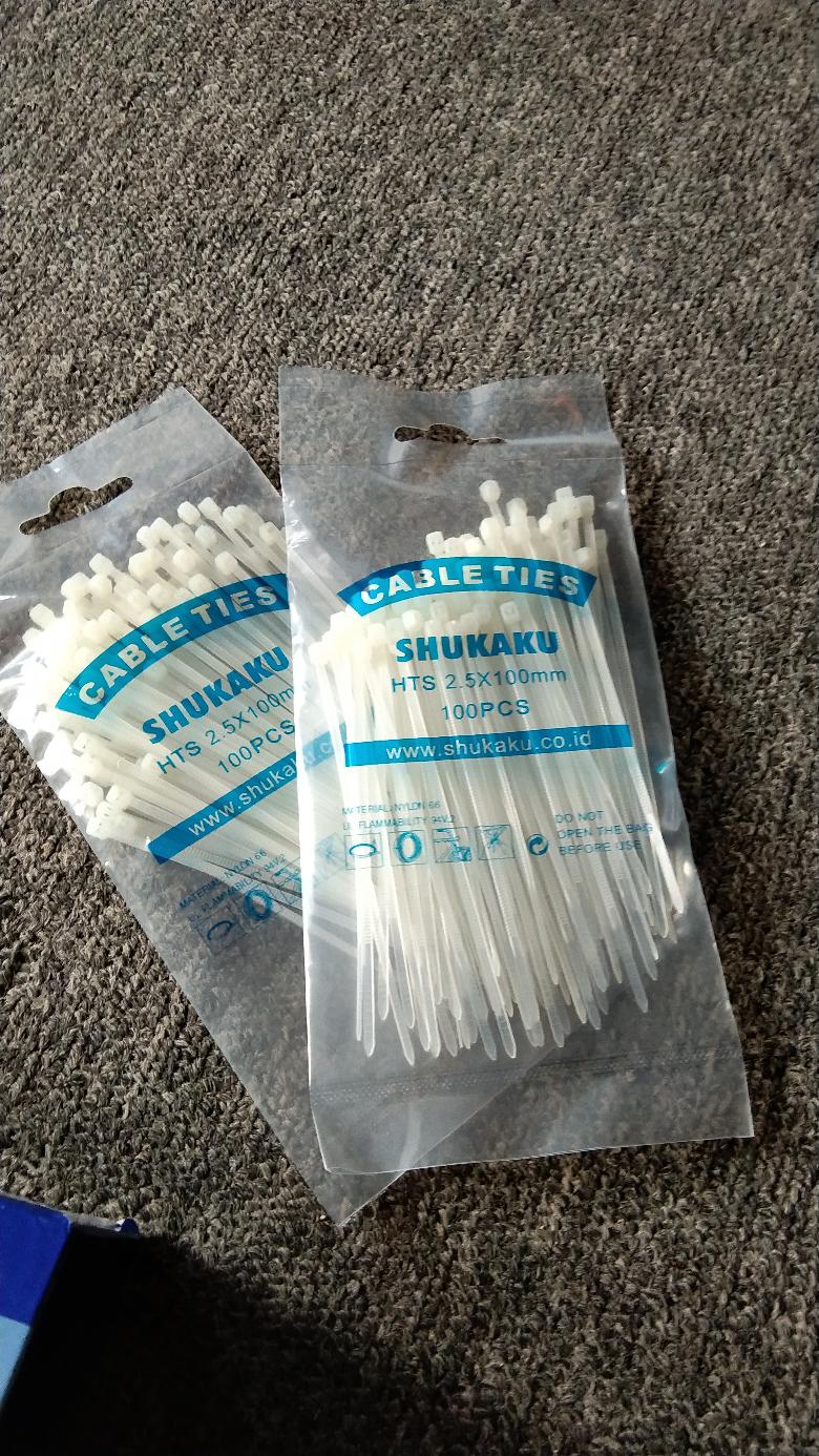 Kabel Ties Cable Ties Kabel Tis 2.5x100mm Atau 10cm Segel Makanan