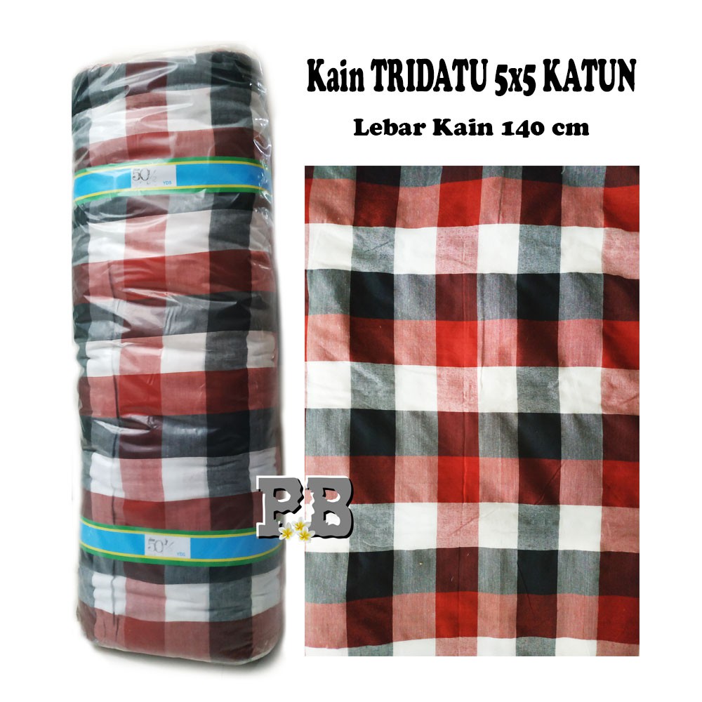 Kain Tridatu KATUN Uk.Kotak 5x5