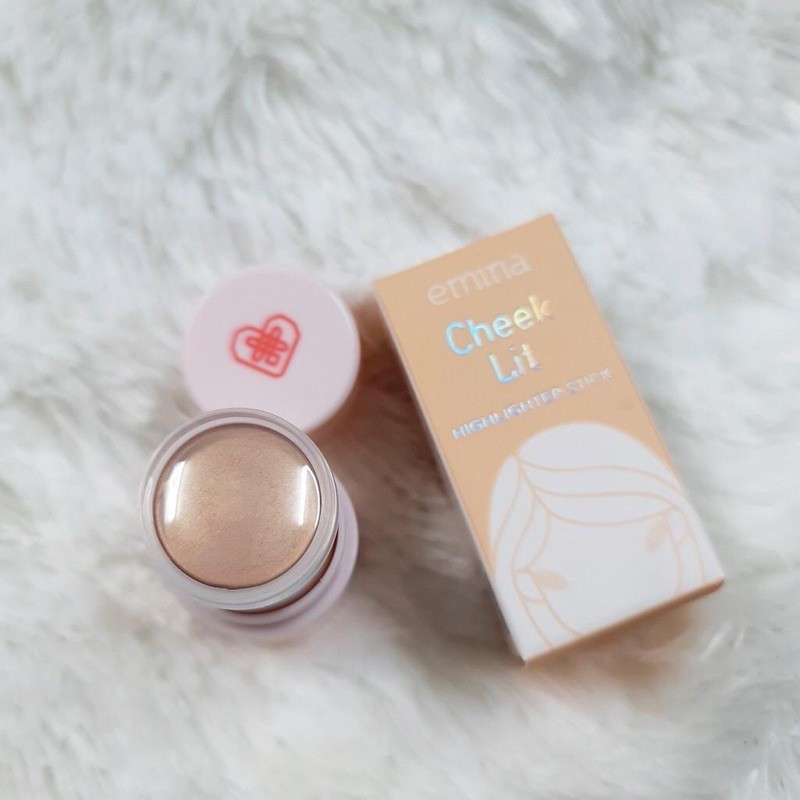 EMINA Cheek Lit Highlighter Stick / Powder Nude Sparkle