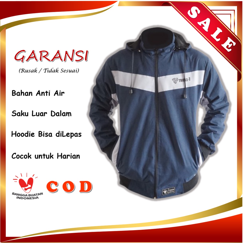 Jaket pria terbaru jaket motor pria wanita jaket taslan waterproof  anti air anti angin riding gunun