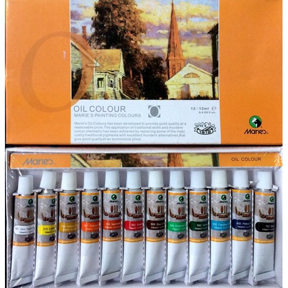 

Promo Cat Minyak Maries Oil Colour Painting 12Pcs Tube Berkualitas