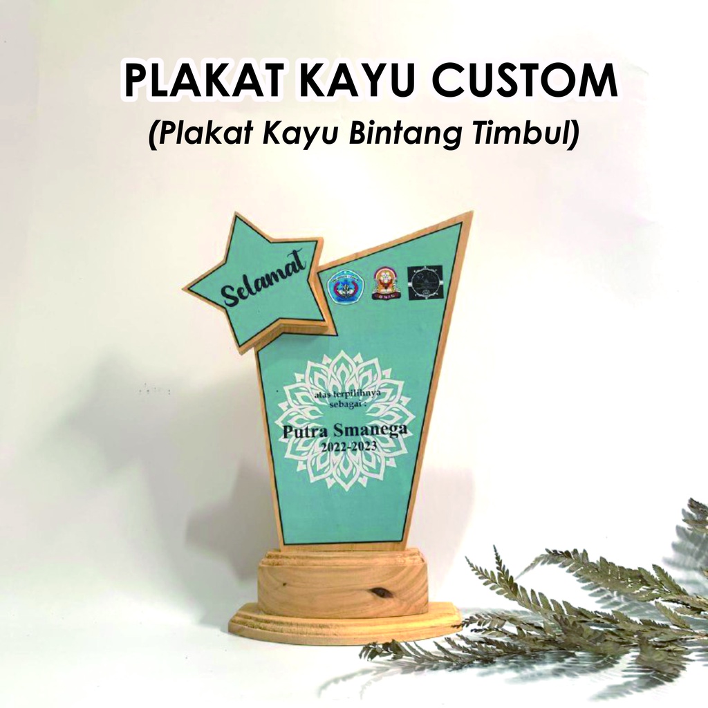 PLAKAT KAYU CUSTOM/VANDEL KAYU FREE DESAIN/PLAKAT KAYU BINTANG TIMBUL