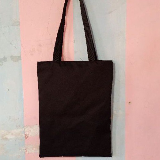 Totebag murah tas wanita polos hitam tote bag drill tas totebag terlaris custum slingbagkonveksi