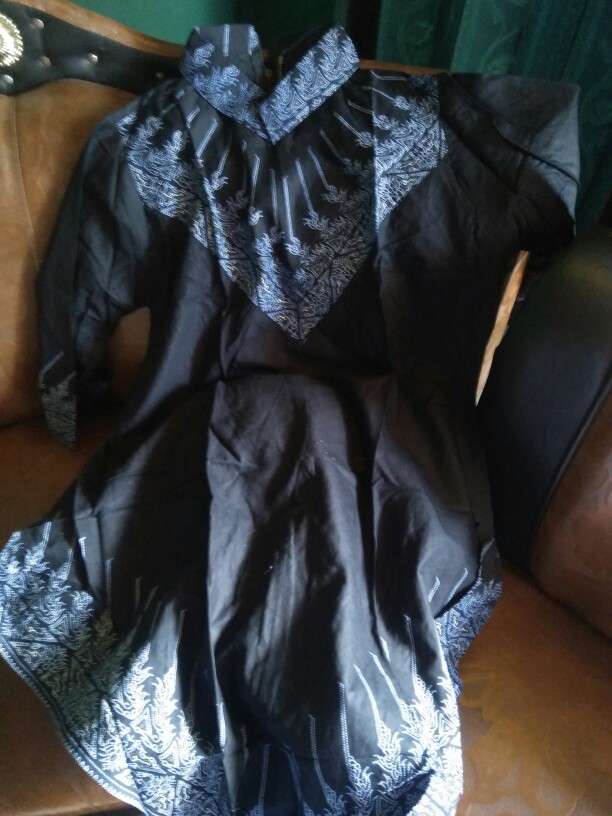 Dress Batik Tunik Tradisional Jumbo Santika Lancip Modang Ori Boutique Best Seller