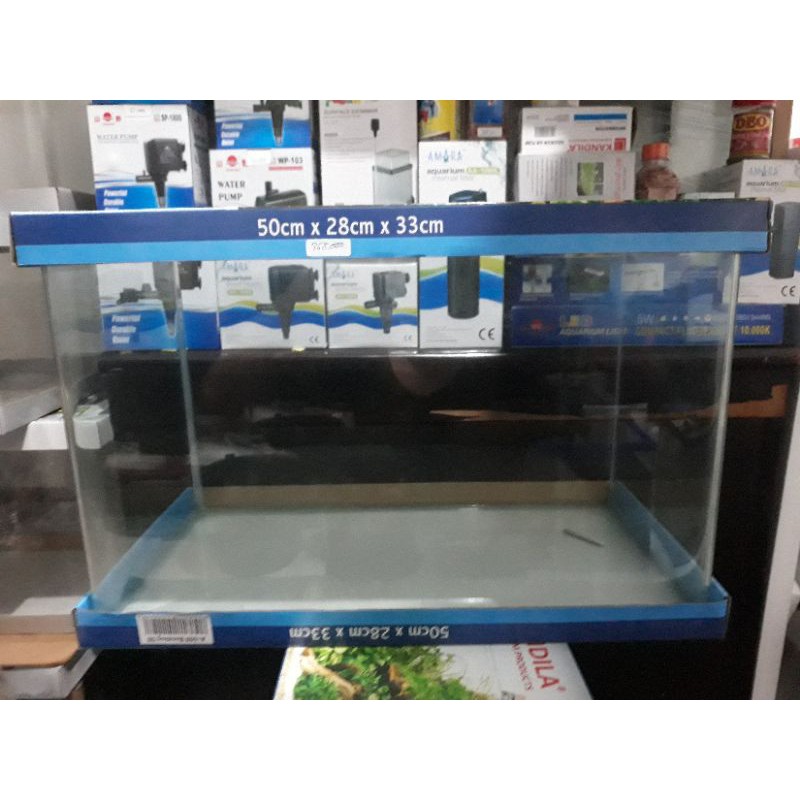 aquarium kandila bending 50x28x33 46L/aquarium kaca 5mm