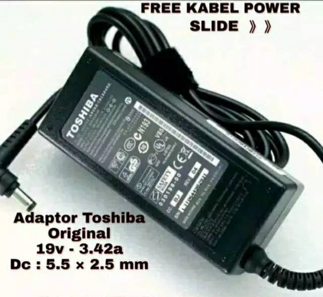 Charger/Casan Toshiba 19V 3.42A C640 C600 L640 C850 L645 L730 U400