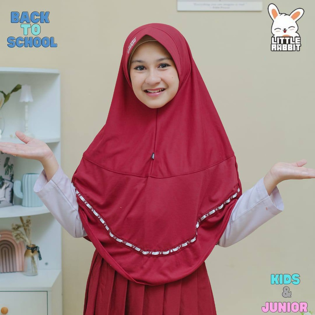 Kerudung sekolah Littlerabbit Back to school