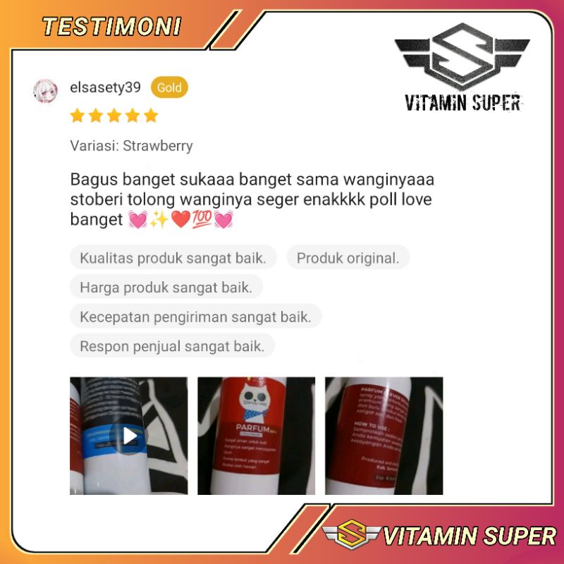 Parfum Kucing, Anjing, Kelinci, Hamster, Sugar Glider | Super Wangi, Super Lembut, Aman dan Tahan Lama