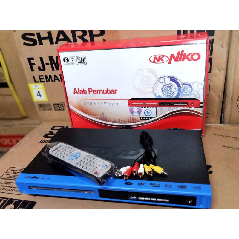 DVD PLAYER NIKO NK 187 NK187 PEMUTAR CD VCD USB LAGU MUSIC MUSIK MOVIE FILM MURAH GARANSI ORI READY