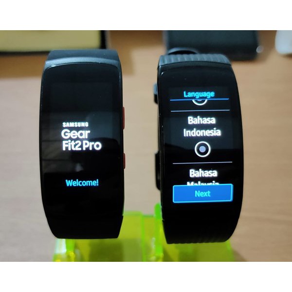 Samsung gear fit2 pro black second super mulus 99 persen spt baru