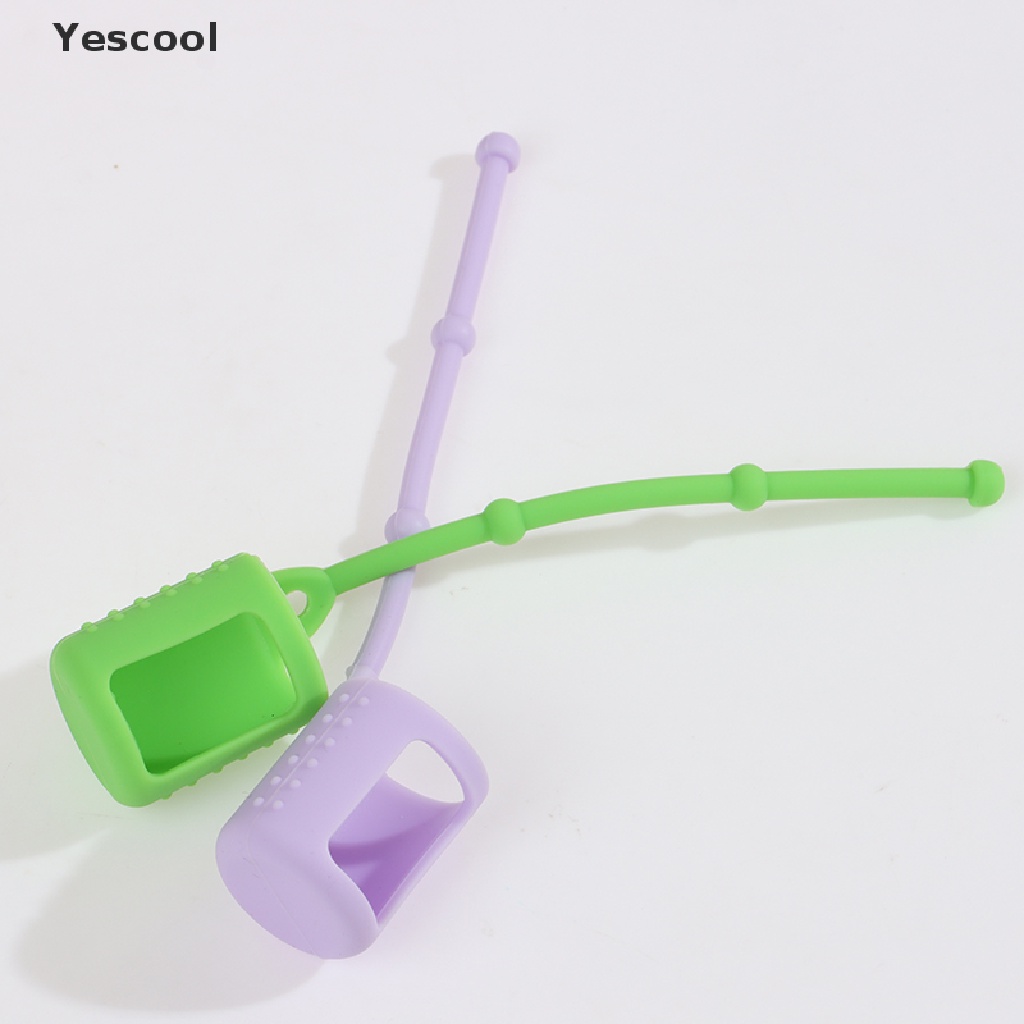 Yescool 6Pcs Casing Pelindung Botol Minyak Esensial 5 / 15 / 10ml Bahan Silikon