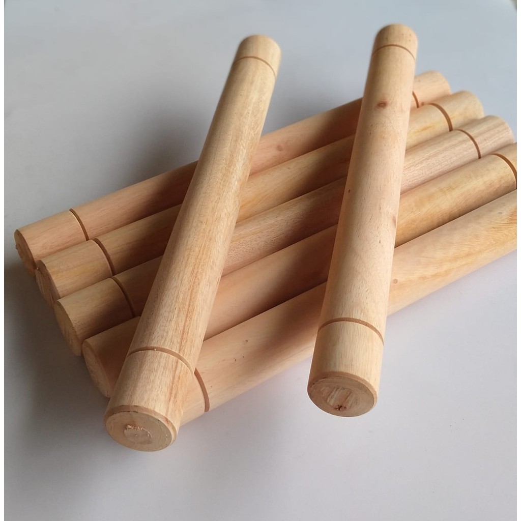 Rolling Pin Stainless / Roll pin Kayu / Penggiling Adonan  30cm