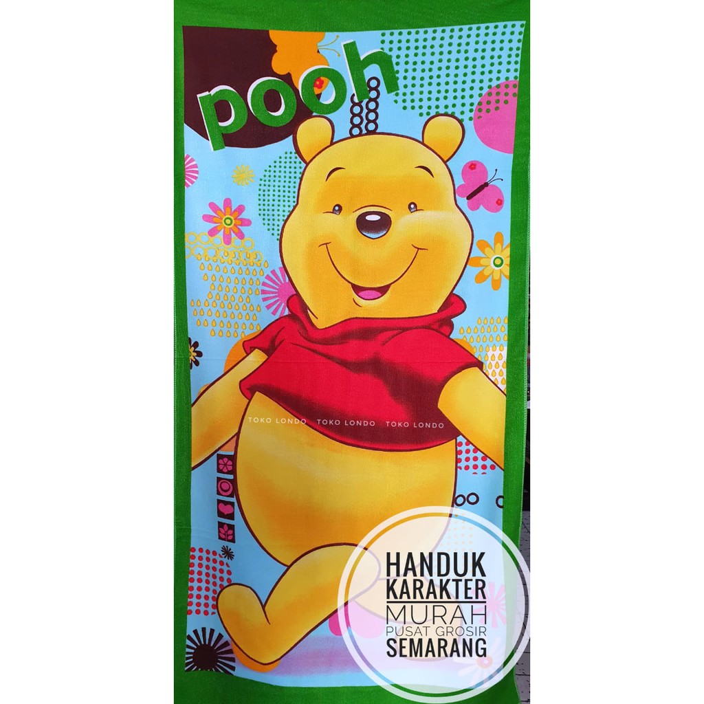 Handuk Karakter anak uk70x140cm ANNA PREMIUM Fro-zen Drae-mon Miki Tho-mas Poni Stit-ch Super-man MURAH-Wini The Po-oh