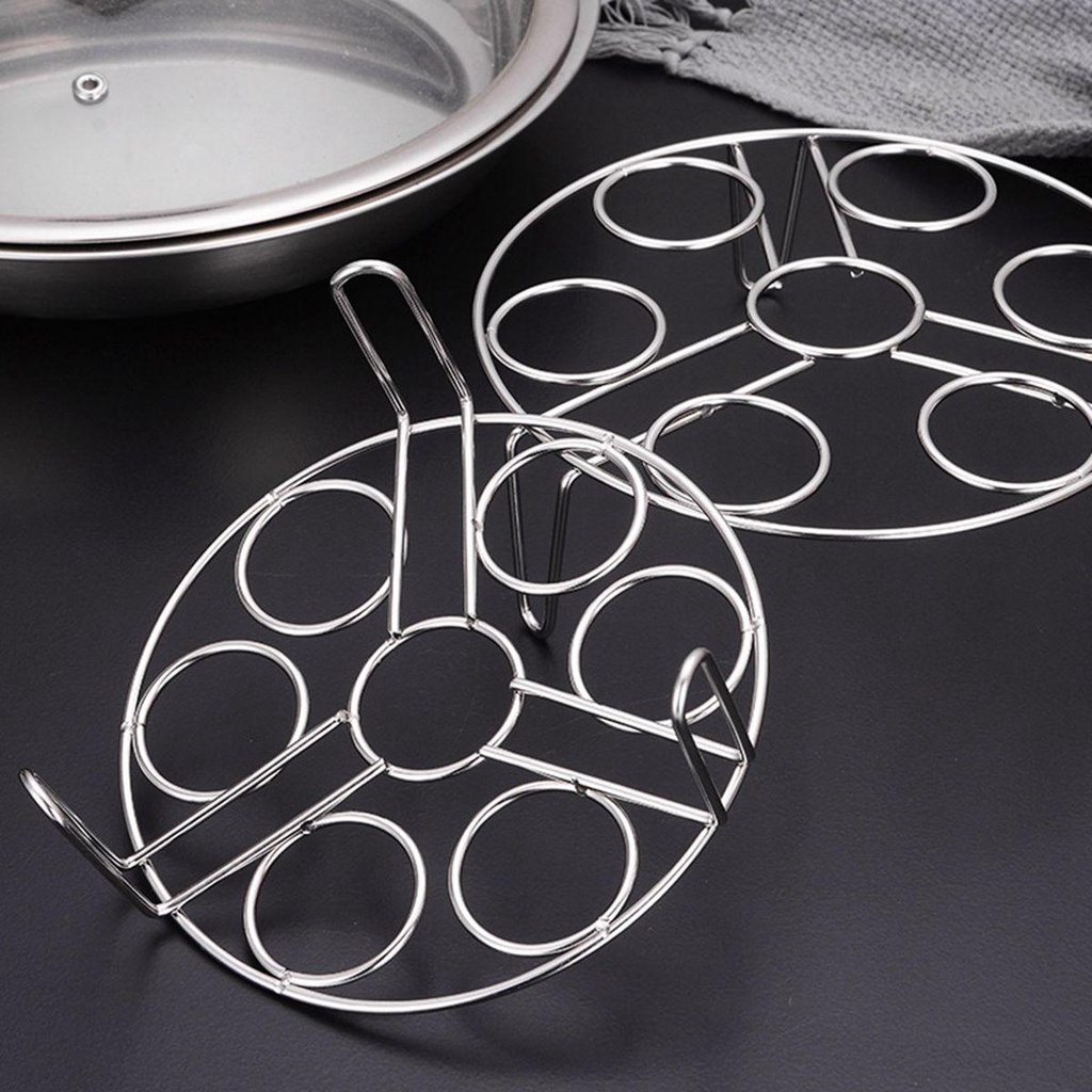 [Elegan] Rak Steamer Telur Peralatan Masak Multifungsi Dapur Stainless Steel Tahan Panas Holder