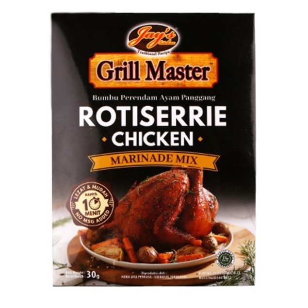 

Grill Master Rotisserie Chicken Marinade Mix Bumbu Ayam Panggang 30g Healthy Wagyu