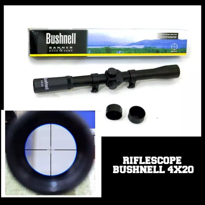 RIFLESCOPE TELESKOP TEROPONG SENAPAN ANGIN BUSHNELL 4X20